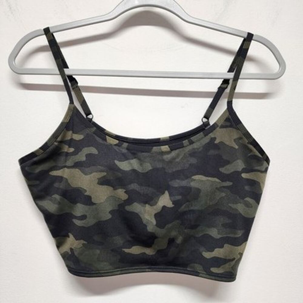 PINK Active Camo Sports Bra Womens XL Built in Padded Bra Athletic 833256-QDC